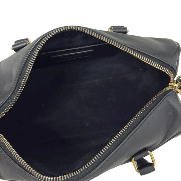 SAINT LAURENT PARIS Classic Baby Duffle Black Leather - Handbag 476-081825 - Picture 7 of 8